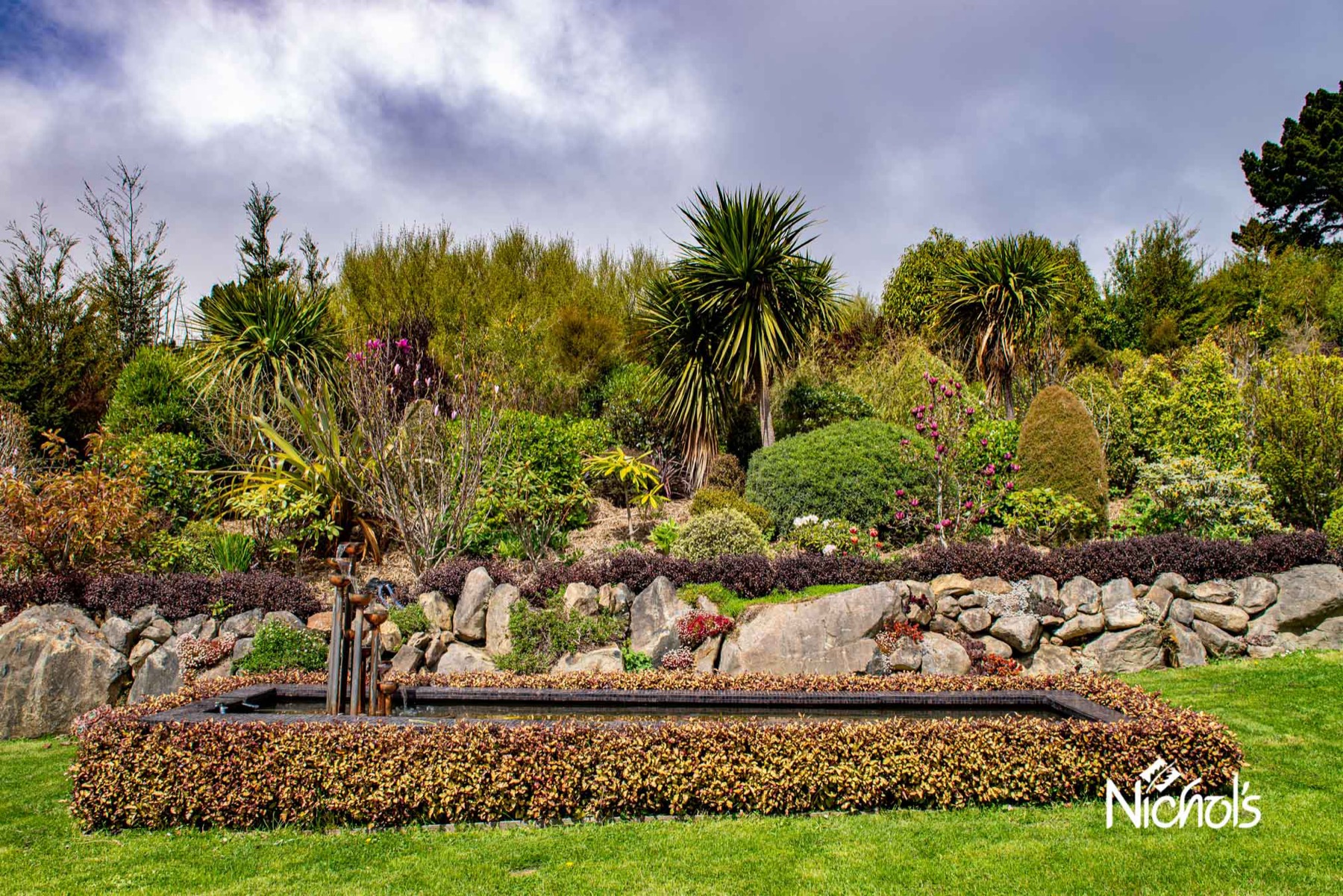 A established Dunedin garden with rockery and subtropical planting